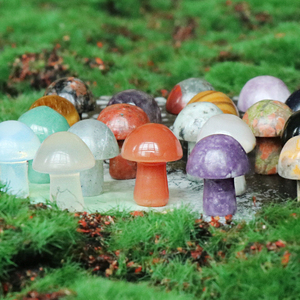 Phổ Biến Trang Trí Đá Tự Nhiên Mini Nấm Pha Lê Chữa Bệnh Khắc Thạch Anh Tím Thạch Anh Cho Đồ Trang Sức Làm Thủ Công Mỹ Nghệ Trang Trí Nội Thất - Product Image 1