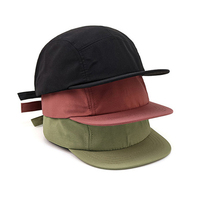 Topi Snapback Unisex Polos Gaya Sporty Street Outdoor 5 Panel Hip Hop Vintage Klasik Bahan Nylon Grosir