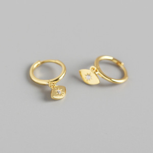NUEVOS Aretes de Aro con Estrella de Diamantes CZ <span class=keywords><strong>Brillantes</strong></span> de Plata de Ley 925 para Mujer, 2024 - Product Image 5