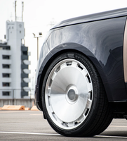 Jantes forgées 5x120 de 19 à 24 pouces, jantes personnalisées en alliage gris poli de luxe pour L108M Range Rover Sport G63 Rolls-Royce Maybach