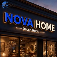 Solución de Instalación Resistente a la Intemperie con Certificación CE y RoHS, Letras de Pared, Logotipo Comercial, Letrero LED, Letras LED para Publicidad
