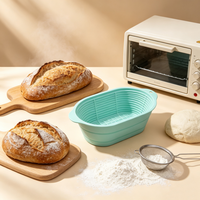 Bol de Fermentation en Silicone Alimentaire Personnalisable avec Logo, Sans BPA, Antiadhésif, pour Pains et Pâtes, Vente en Gros Direct Usine OEM