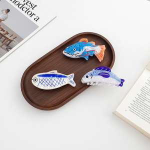 Pinza para el pelo con diseño <span class=keywords><strong>de</strong></span> animales marinos tropicales (peces y tiburones) estilo dulce, para la parte trasera <span class=keywords><strong>de</strong></span> la cabeza, accesorios para el cabello, 2026 RTS - Product Image 1