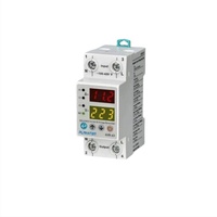 Pugao PLVAD40-63A Compteur d'énergie numérique monophasé 63A à double affichage LED AC 230V, efficacité 99%, AVR/SVC 0.5kVA 50Hz