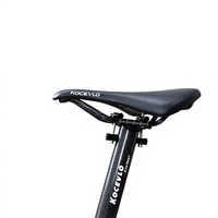 Coussin de selle et sacoche de selle en fibre de carbone pour vélo de route et VTT, imperméable, léger et confortable