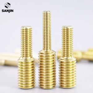 Adaptador de latón de doble cabezal con rosca reductora continua M3 M4 M5 M6 M8 M10, conversión macho-macho, <span class=keywords><strong>perno</strong></span> de ajuste para ordenador - Product Image 5