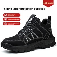 Sepatu Hiking Pria Trendi dan Bernapas untuk Penggunaan Industri, Sepatu Safety untuk Industri, Laris Manis