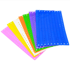 Colorful Vinyl Waterproof Durable Plastic Wristbands 40mm <b>up</b> Casual Event Bands - Product Image 1