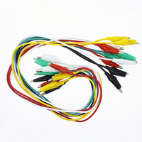 1 Juego / 10 Piezas, Cables de Prueba de Doble Extremo para Mantenimiento, Cables de Conexión de 46 cm con Pinza de Cocodrilo y Cable, Gran Venta