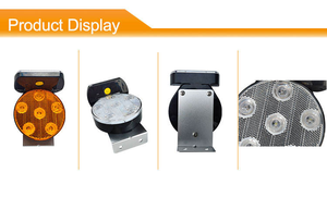 Feux de signalisation clignotants jaunes et rouges LED TWL70572 pour la sécurité routière et la circulation - Product Image 3