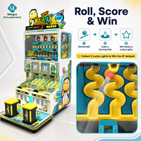 Machine de jeu d'arcade à billes roulantes Magic Amusement Nai Long, 2 joueurs, à monnayeur, en métal et acrylique, tension universelle pour jeux