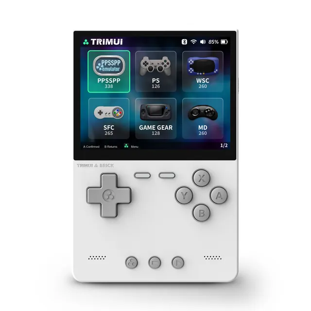 TRIMUI BRICK Open Source Portable Retro Video Game Console 3.2 Inch IPS Screen Handheld Gaming Players Wi-Fi 26+ Simulator