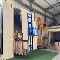 Plateforme élévatrice hydraulique monorail de type rail pour entrepôt, atelier, petit ascenseur domestique, hauteur de levage personnalisable