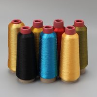 Fil à broder métallique de haute qualité, couleur scintillante, 3200 mètres, polyester, fil à machine