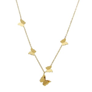 Fashion Trend Stainless Steel Butterfly Necklace with 18K <b>Titanium</b> Steel Clavicle <b>Chain</b> Light Luxury INS Inspired Jewelry - Product Image 5
