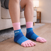 Nouvelles chaussettes de sport d'automne à motif jacquard, tricotées, haute élasticité, respirantes, séchage rapide, antidérapantes, pour usage quotidien, unisexe