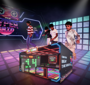 Jeu de Danse Actif JAMMA Simulateur de Sports Pixel Projecteur de Sol Interactif 30*30cm Jeux de Sol à LED Quadrillés - Product Image 1