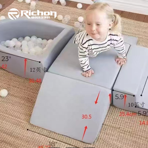 5 en 1 enfants en bas âge doux jouer diapositives jouets équipement de terrain de jeu intérieur enfants en bas âge <span class=keywords><strong>balle</strong></span> <span class=keywords><strong>piscine</strong></span> bébé canapé - Product Image 3