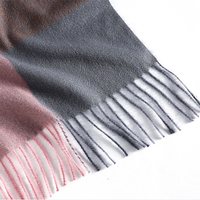 Nouvelle Écharpe Châle Plaid en Cachemire Doux et Chaud pour Femme, Modèle Designer 2025, avec Pompons, pour l'Hiver