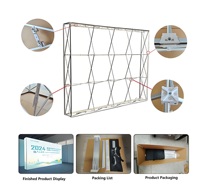 Stand d'exposition LED ultra-plat, cadre en aluminium assemblé 10x10 pieds, installation rapide, pour les entrepreneurs en stands, UE