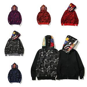 Pull décontracté en coton pour hommes et femmes, style classique double capuche, motif <span class=keywords><strong>requin</strong></span>, vente en gros directe d'usine - Product Image 6