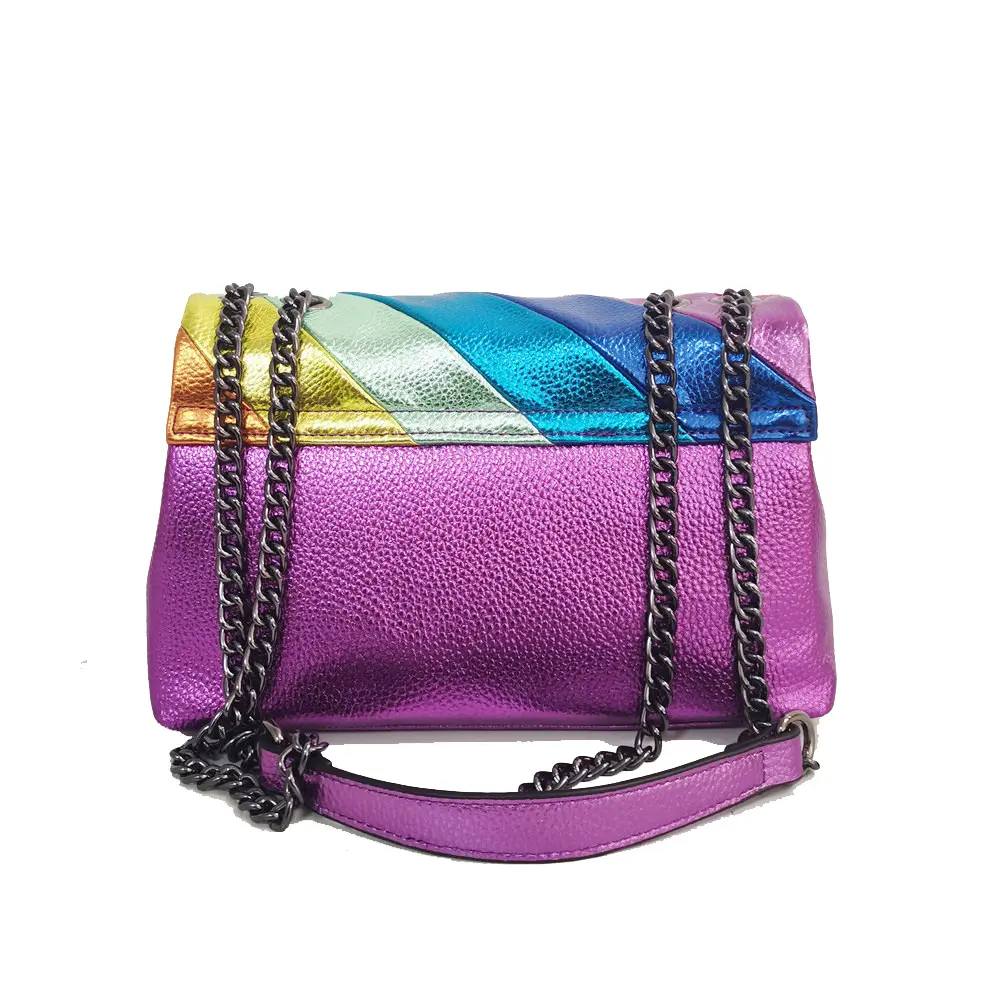 Soft Leather Shoulder Hobo Bag Handbags for Women, Large Rainbow Tote Crossbody Bag Flap Purse and Handbag