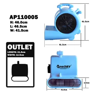 OneDry Pro Industrie Teppich gebläse & Trockner Combo (AP110005/AP110005-1) | 1/3HP Turbo Airflow | 1119CFM Hochdruck - Product Image 6