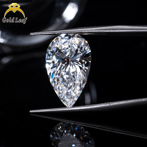 Diamanti Sciolti a Goccia in Oro Cinese, Purezza VVS, Certificato IGI, 5 carati, HPHT/CVD, Grandi Diamanti da Laboratorio all'Ingrosso per Gioielleria - Product Image 1