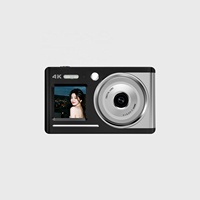 Nouvelle conception, double objectif, 4K 30FPS, 48MP CMOS, zoom 16x, appareil photo numérique rétro vintage pour enfants, vlog en plein air
