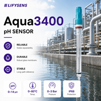 LIFYSENS Aqua3400 pH-mètre portable haute performance avec affichage numérique, plage de température 0-80°C, pression 0-3 bars