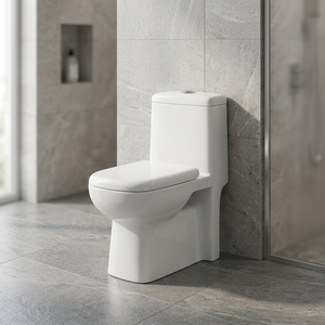 โถสุขภัณฑ์แบบตะวันตก รุ่น Dual Flush ทรงยาว - สุขภัณฑ์เซรามิกสีขาวทันสมัยแบบชิ้นเดียว - Product Image 5