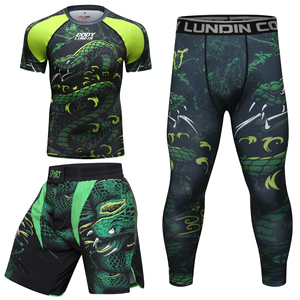 Conjunto Deportivo CODY LUNDIN para Gimnasio, <span class=keywords><strong>Muay</strong></span> <span class=keywords><strong>Thai</strong></span>, Jiu Jitsu, Rashguard MMA, Camiseta + Pantalones para Hombre, Boxeo, Grappling Brasileño - Product Image 4