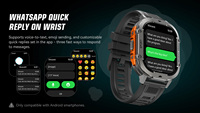 Montre connectée X7 de haute qualité, notifications de messages, écran AMOLED de 2,13 pouces, appels Bluetooth, 100 modes sportifs, batterie de 1000 mAh, 3 ATM, vente en gros