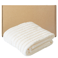 Nueva Manta Personalizada de Alta Densidad con Franela y Forro Polar Sherpa, Ideal para Regalos, Hoteles o Venta al por Mayor