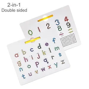 चुंबकीय ड्राइंग बोर्ड पत्र और नंबर अनुरेखण बोर्ड चुंबकीय वर्णमाला पत्र बोर्ड बच्चों Toddlers के पूर्वस्कूली के लिए 3 + उम्र के बच्चों को