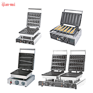 Belgian Gas Điện Mini Hot Bán Có Thể Tháo Rời Thương Mại Dọc Tổ Ong Xoay Lolly Waffle Stick Hãng Sản Xuất Máy - Product Image 1