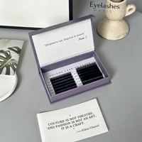 Boîte cadeau rigide magnétique personnalisée de gros pour faux cils, avec logo de marque privée, gaufrage et doublure en éponge mate