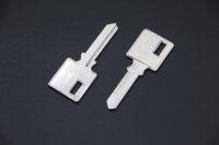 Clé vierge en fer facile à tailler, à tête carrée, non taillée, pour duplication de clés de serrures de porte, vente en gros