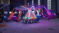 Nouveau manège carrousel volant pour adultes, pour parcs d'attractions intérieurs/extérieurs, 24 places, 12m, en fibre de verre et acier