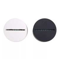 Base de Luz Nocturna LED con Panel Acrílico Personalizado con Pantalla Táctil, Lámpara de Escritorio 3D, LED de 7 Colores Cambiables, Alimentación por USB/Batería, Venta al por Mayor