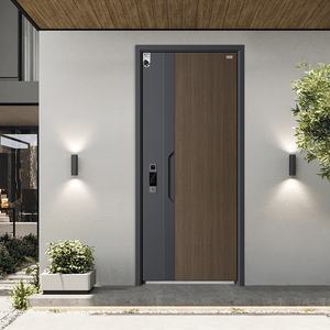 Porte de sécurité en métal moderne avec <span class=keywords><strong>isolation</strong></span> acoustique pour usage extérieur, intérieur, hôtel et jardin - Garantie de 3 ans - Product Image 2