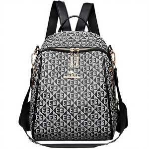 Women's Waterproof Anti-Theft PU Leather <b>Backpack</b> with Zipper Closure Multi-Functional High Capacity for Daily Use & Travel - Product Image 2