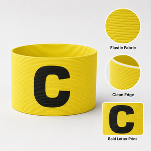Accessori <span class=keywords><strong>per</strong></span> bracciale da capitano elastico all'ingrosso della fabbrica <span class=keywords><strong>per</strong></span> la fascia da braccio del capo della squadra di calcio/calcio - Product Image 4