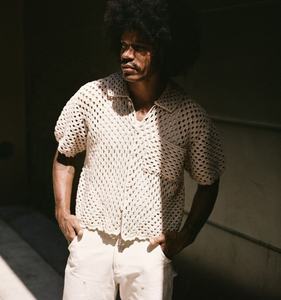 Benutzer definierte Polo Logo Vintage Sommer Großhandel Strickwaren Design Mann Button up Cardigan Sweater Strick T-Shirt Kurzarm Häkel hemd - Product Image 4