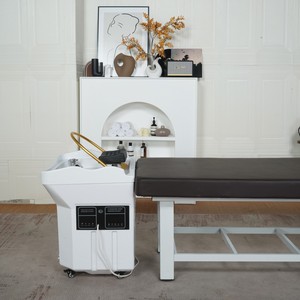 Bac à shampoing mobile compatible avec tous types de tables de massage, spa capillaire pour salons de beauté, utilisé dans les salons de beauté, de coiffure et de massage - Product Image 3