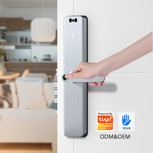 Tuya kỹ thuật số sinh trắc học thông minh khóa 3D Nhận dạng khuôn mặt vân tay mật khẩu kiểm soát truy cập cho cửa gỗ ttlock ứng dụng tích hợp - Product Image 2