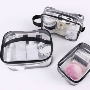 Transparent PU Zipper Cosmetic <b>Bags</b> Lady Style <b>Clear</b> Pvc Makeup Pouch <b>Travel</b> Organizer Cosmetiquera Case - Product Image 5