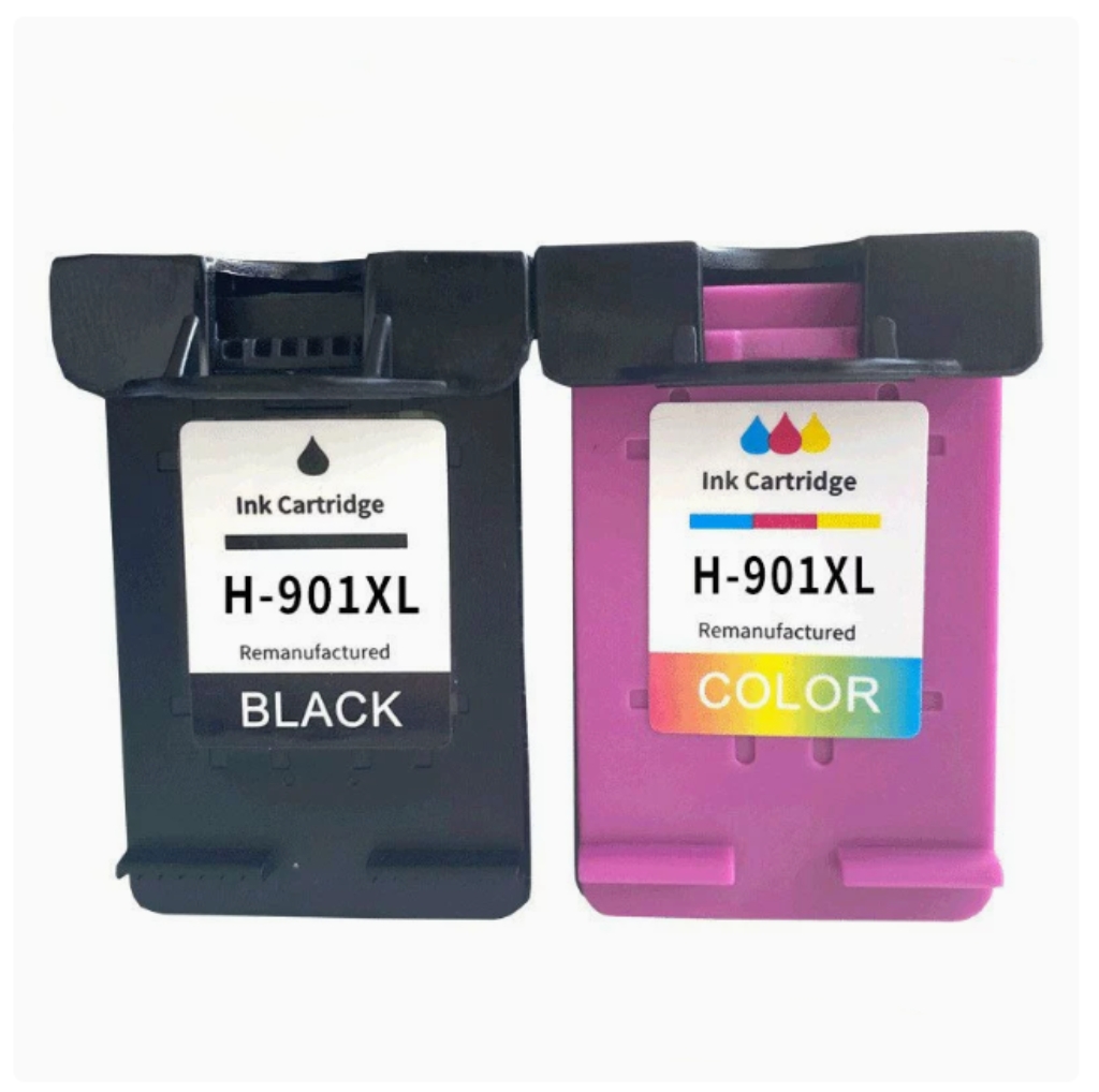 Ink Cartridge Suitable For Officejet HP Printer - Black, Refilled