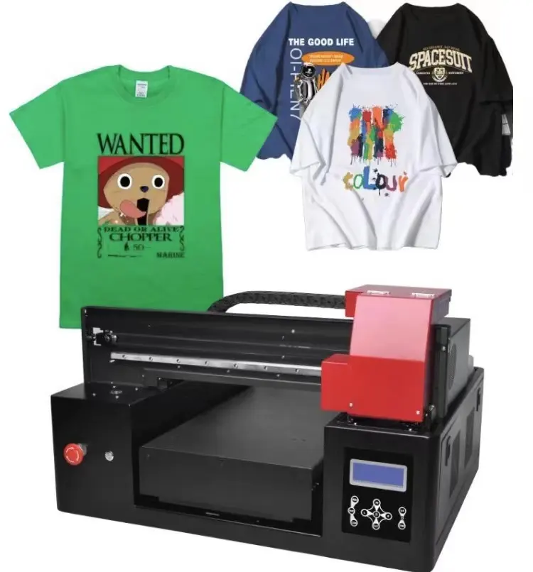 Stampa digitale DTG tessile/cotone su T-shirt, pantaloni, tela, felpa con cappuccio A3 T-shirt macchina da stampa per le imprese