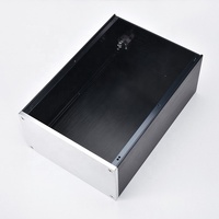 Boîtier d'amplificateur professionnel classique en aluminium de haute qualité BRZHIFI JC2212, châssis DIY argent et noir, enceinte HiFi